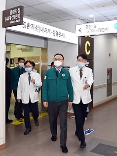 이한경 행안부 재난안전관리본부장, 서울 동작구 보라매병원 현장 방문 점검