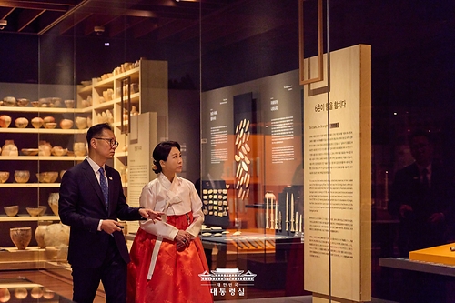 김혜경 여사, 국립경주박물관 관람