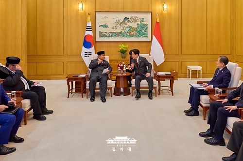 한·인도네시아 정상회담 소인수회담