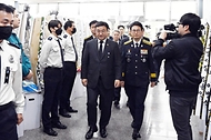 완도군 냉동창고 화재 진압 순직 소방관 조문 사진 1