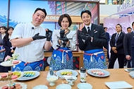 김혜경 여사, K-문화관광대전 체험 사진 2