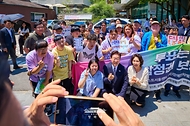 제9회 전국동시지방선거 사전투표 및 오찬 사진 3