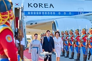 공항 도착 행사(칭기스칸 국제공항) 사진 3