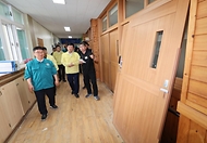 집중호우 피해학교 현장방문 사진 5
