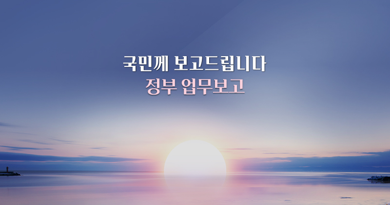 국민께 보고드립니다 정부 업무보고