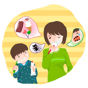 양치질하는 모습