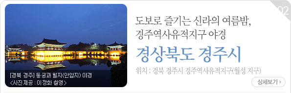 도보로 즐기는 신라의 여름밤, 경주역사유적지구 야경