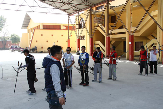 네팔 양궁 국가대표팀의 훈련 모습 (사진제공=인천시)　