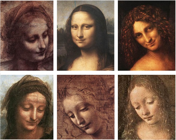 레오나르도 다빈치의 ‘초상화’ 부분도