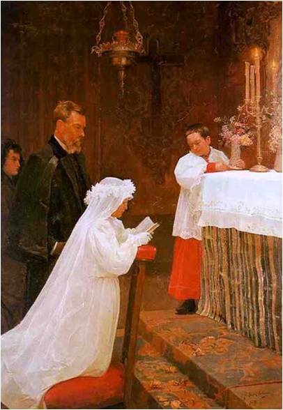 피카소, 첫 성찬식. 1895~96, 캔버스에 유채
