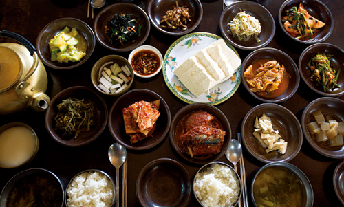 송참봉조선동네의 참봉밥 상차림