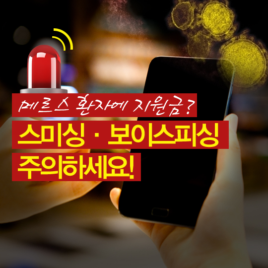 메르스 환자에 지원금?…스미싱·보이스피싱 주의