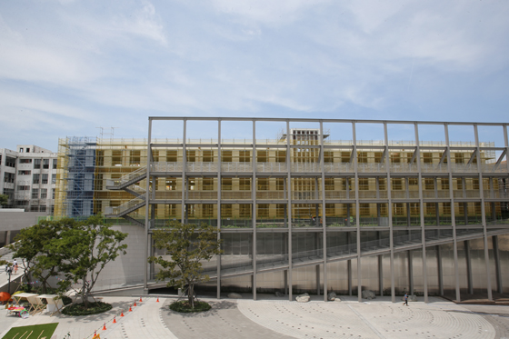 민주평화교류원이 들어설 공간. 옛 전남도청 건물을 리모델링 중이다.