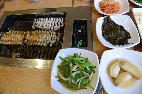 고창의 자랑 풍천장어 구이.