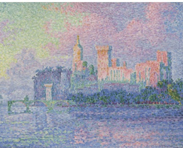 시냑, 아비뇽의 교황청.1909. 캔버스에 유채, 73.5x92.5cm, 오르세미술관
