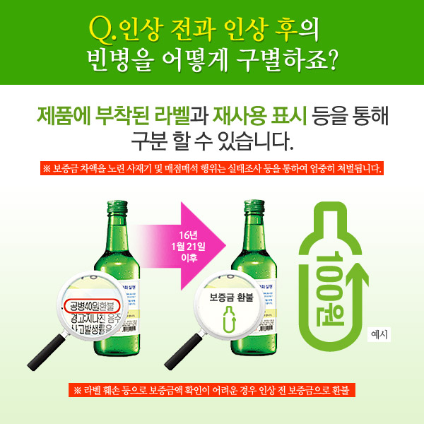 새롭게 바뀌는 빈용기보증금제도