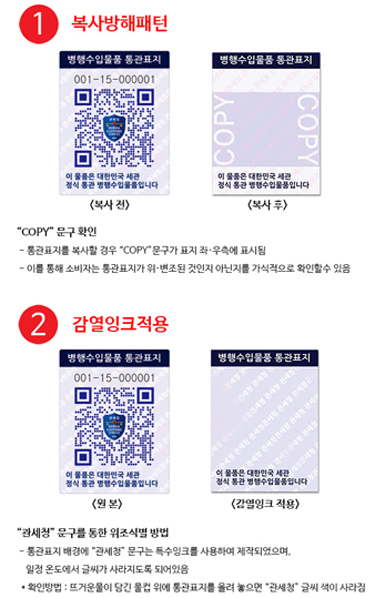 병행수입품이 가품인지 걱정된다면 병행수입물품 통관인증표지 위조 여부와 수입업체가 ‘TIPA’ 회원사인지 확인해보면 가품으로 인한 피해를 줄일 수 있다.