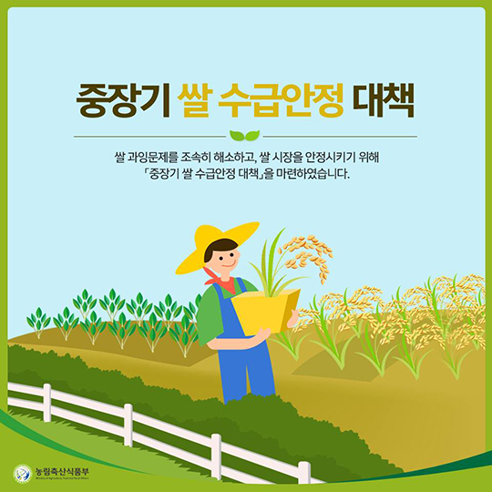 중장기 쌀 수급안정 대책 - 정책뉴스 | 뉴스 | 대한민국 정책브리핑