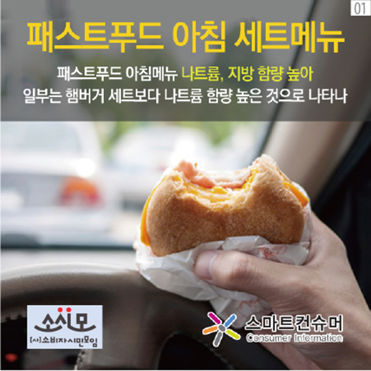 패스트푸드 아침메뉴