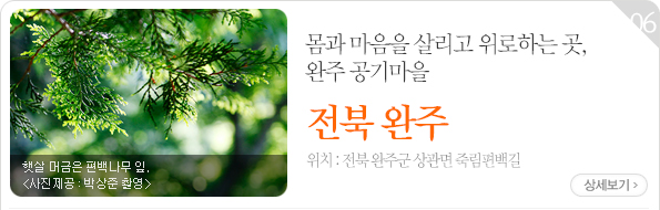 몸과 마음을 살리고 위로하는 곳, 완주 공기마을 - 전북 완주