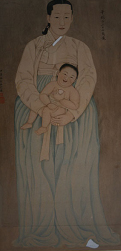 채용신 〈운낭자像〉1914년. 지본채색.  120×61.7cm. 국립중앙박물관