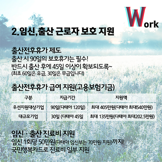 일·가정 양립 지원제도