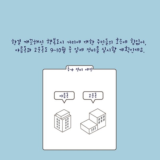 불법 현수막 정비로 만들어나가는 아름답고 깨끗한 행복도시