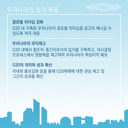 한 눈에 보는 항저우 G20 정상회의