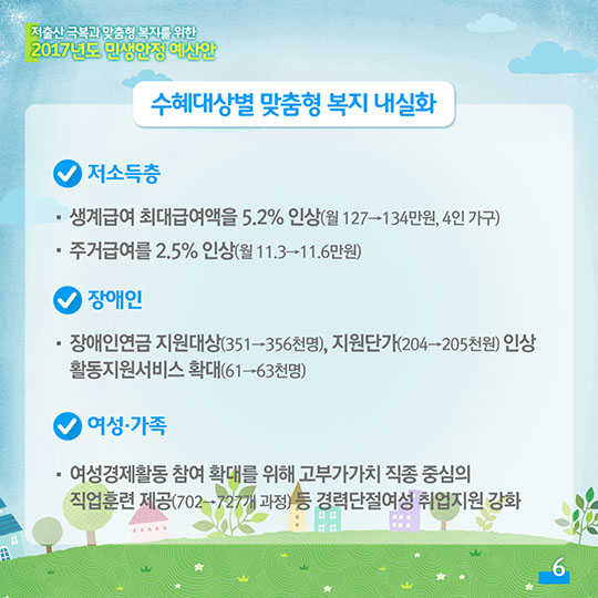 2017년도 민생안전 예산안