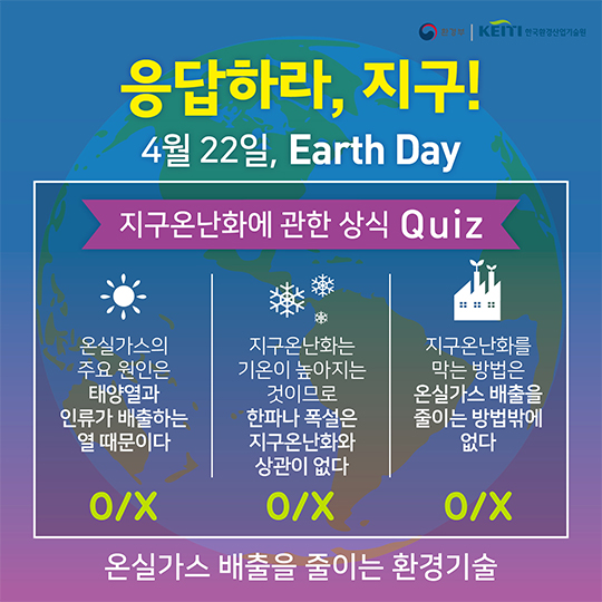 응답하라, 지구! 4월 22일, Earth Day 