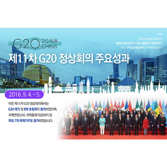 G20 정상회의 주요성과