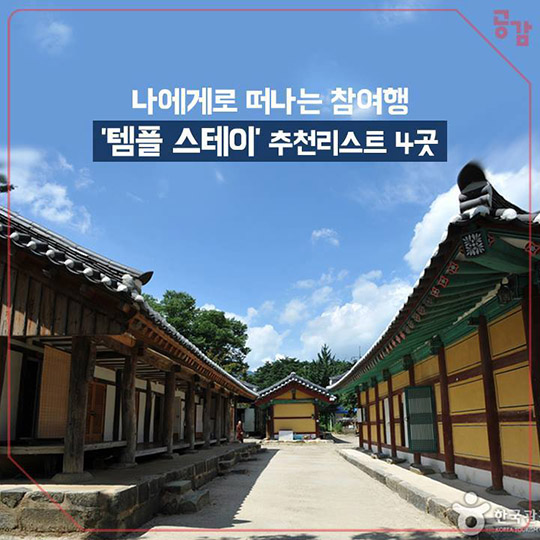 템플 스테이 추천리스트
