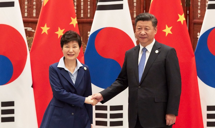 한중 정상회담에서 만난 박 대통령과 시진핑 주석 한중 정상회담에서 만난 박 대통령과 시진핑 주석