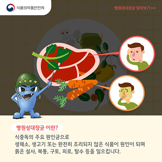 병원성대장균 미리 예방하자! 건강한 식습관 식중독예방법