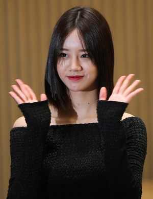 걸그룹 걸스데이의 혜리가 19일 오후 서울 양천구 목동 SBS사옥에서 열린 새수목드라마