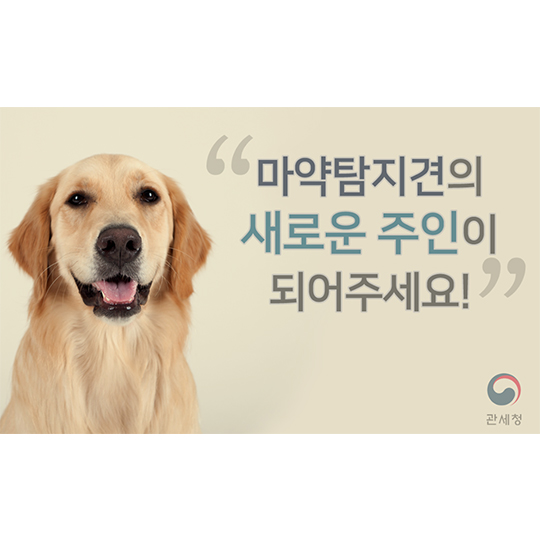 마약탐지견 의 주인이 되어주세요!