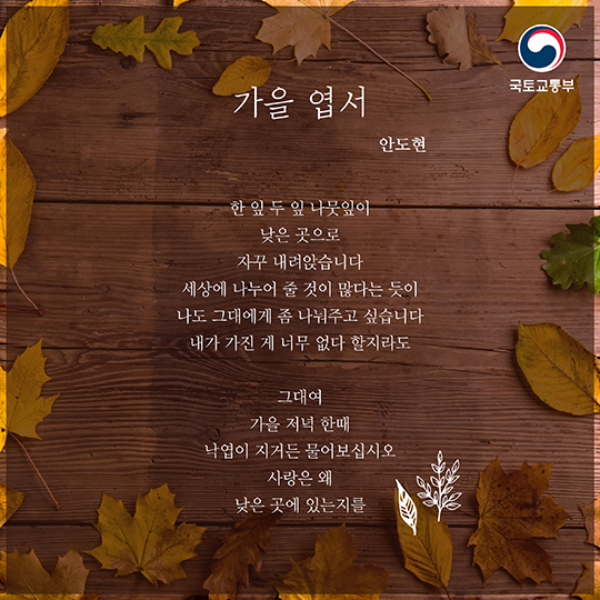 감성 돋고 싶은 가을, 이런 시는 어때요?