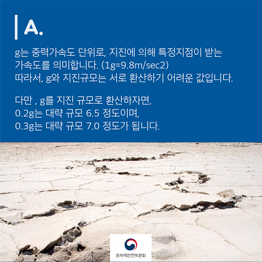 Q&A로 알아보는 지진 관련 원전에 대한 안전규제