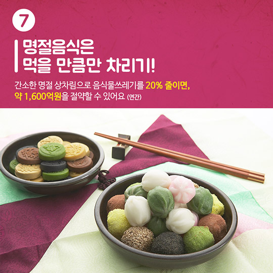 친환경 추석 명절 보내는 7가지 방법