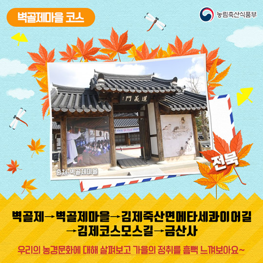 가을 정취를 느끼기 좋은 농촌관광코스 10선