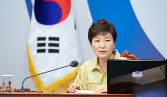 박 대통령, 내각에 태풍 피해 신속 수습·복구 지시