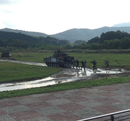 한미연합 기동시범.