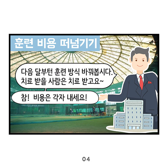부상 당했다고 연봉 삭감?