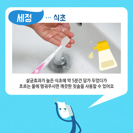 칫솔 청결 유지하는 관리법을 소개합니다.