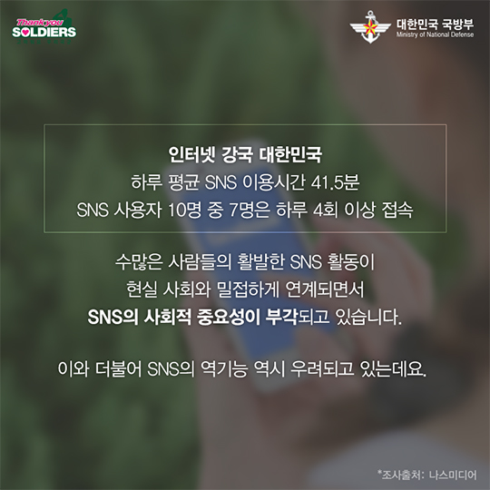 국가안보, 올바른 SNS이용과 함께!