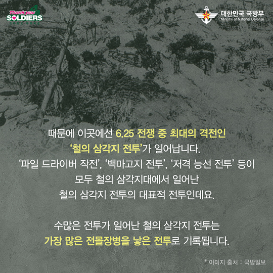 가장 많은 전몰장병을 낳은 철의 삼각지 전투