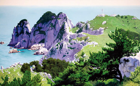 ‘예술가 작업실 기행’에 참여한 김성진 작가 작품 ‘소매물도도(小每勿島圖)’. (사진=대구문화재단)
