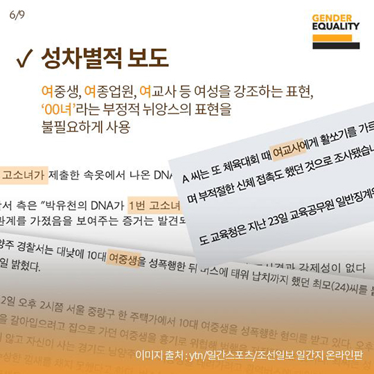 사례로 보는 뉴스미디어와 여성폭력