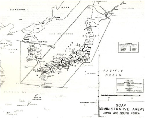 SCAPIN1 677호를 보면 독도가 한국영토에 포함되어 있음을 알 수 있다.(출처=외교부) SCAPIN1 677호를 보면 독도가 한국영토에 포함되어 있음을 알 수 있다.(출처=외교부)