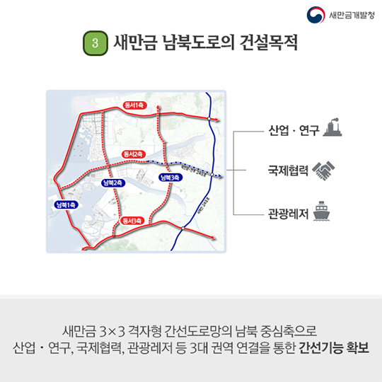 새만금 십자형도로 가속화 된다고 전해라